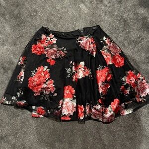 City Studio shiny metallic rose skirt